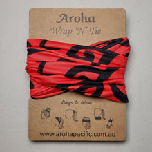 Load image into Gallery viewer, Aroha Wrap &#39;N&#39; Tie (Red)