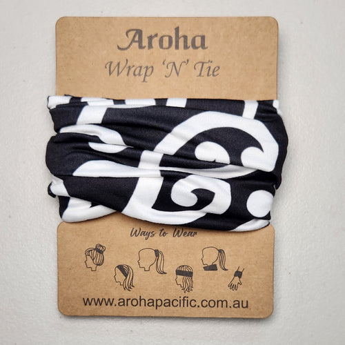 Aroha Wrap 'N' Tie (White)
