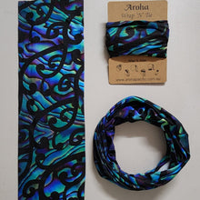 Load image into Gallery viewer, Aroha Wrap &#39;N&#39; Tie (Paua)