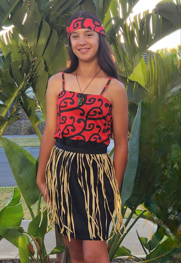 Kapa haka dress RED