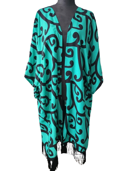 Kimono   Teal/Black