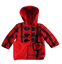 Load image into Gallery viewer, Kids Red Wool Toggle Jacket   sale
