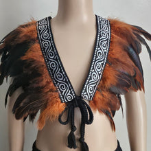 Load image into Gallery viewer, Brown/Siver Tamariki Kahu huruhuru