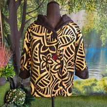 Load image into Gallery viewer, Gold/Black Button Jacket  Size 8 only