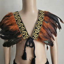 Load image into Gallery viewer, Brown/Gold   Tamariki Kahu huruhuru
