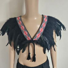Load image into Gallery viewer, Black/Red  Tamariki Kahu huruhuru