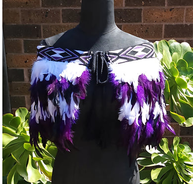 Tamariki 6/8 purple/white quarter