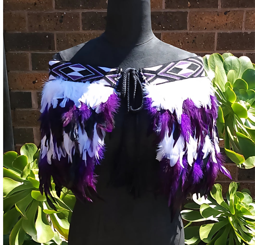 Tamariki 6/8 purple/white quarter