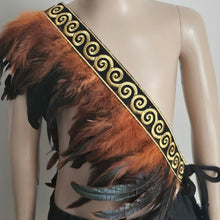 Load image into Gallery viewer, Brown/Gold   Tamariki Kahu huruhuru