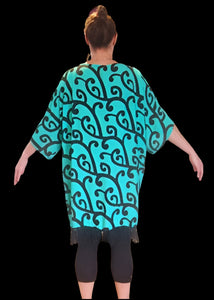 Kimono   Teal/Black