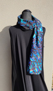 Blacken Woolen Scarf- Paua