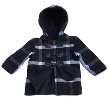Load image into Gallery viewer, Kids Black Wool Toggle Jacket   sale