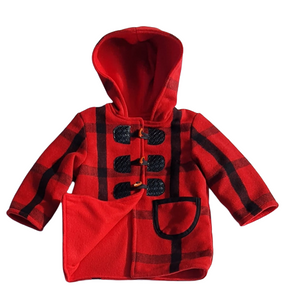 Kids Red Wool Toggle Jacket   sale